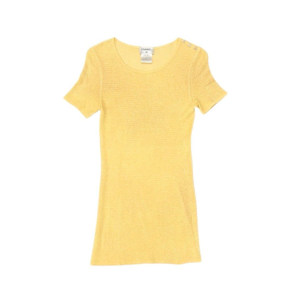 Chanel Yellow Triple Logo Top