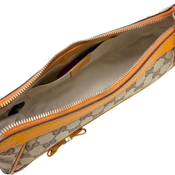 Gucci Orange Canvas Shoulder Bag