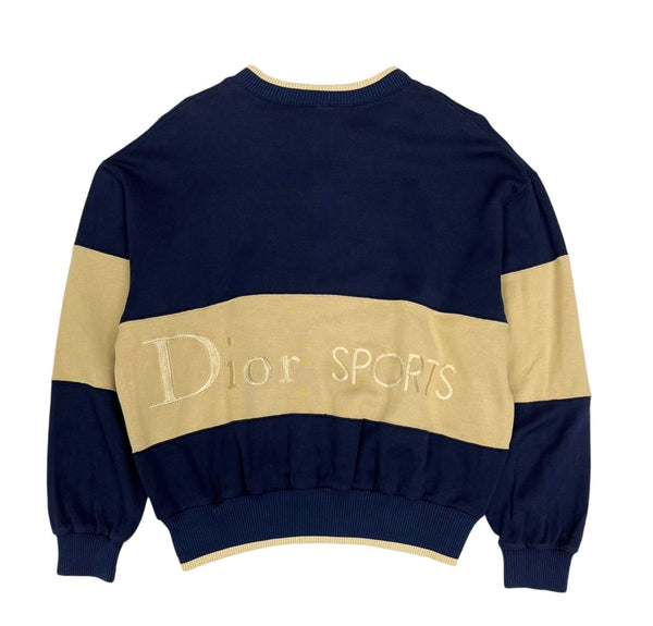 Dior Navy Logo Quater Zip