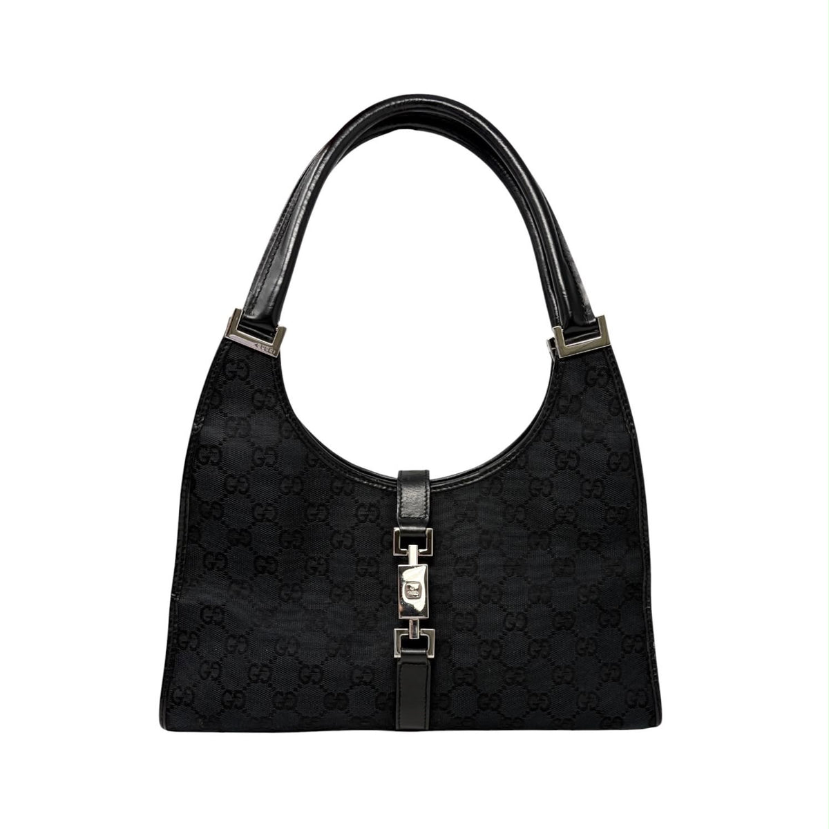 Gucci Black Canvas Jackie Bag
