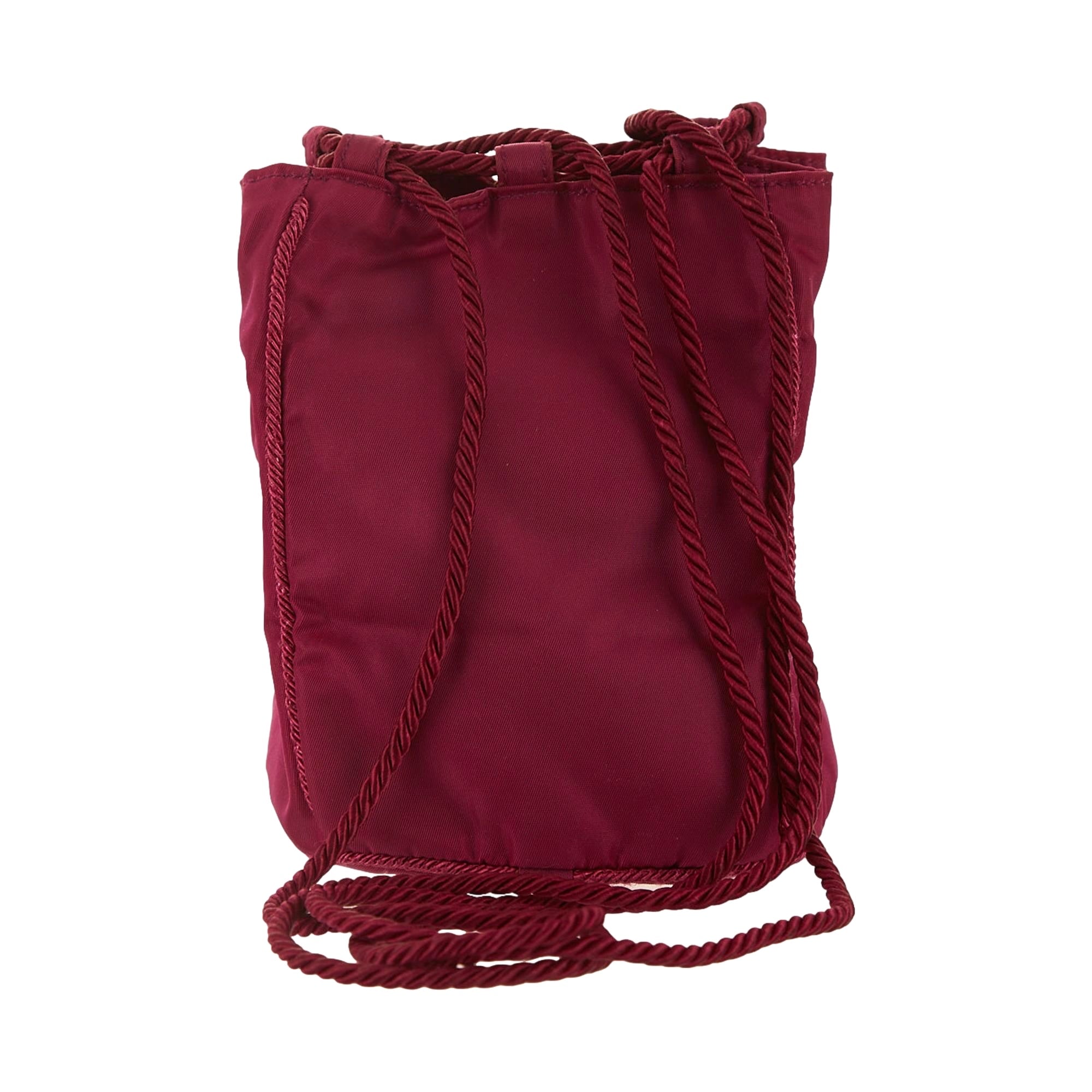 Prada Purple Beaded Logo Drawstring Bag – Treasures of NYC