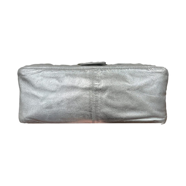 Fendi Silver Rhinestone Mama Baguette