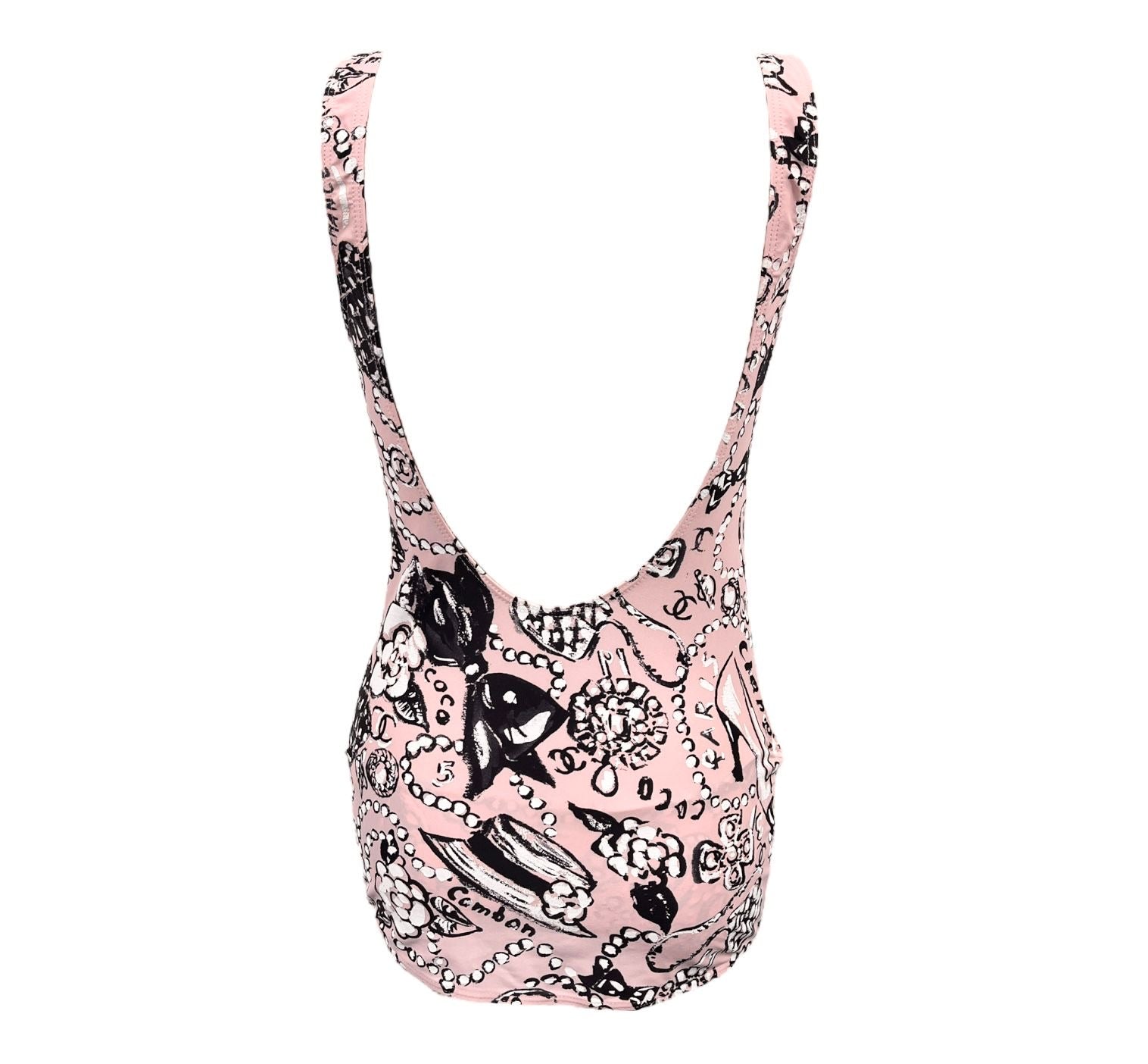 Chanel Pink Cambon Print One Piece