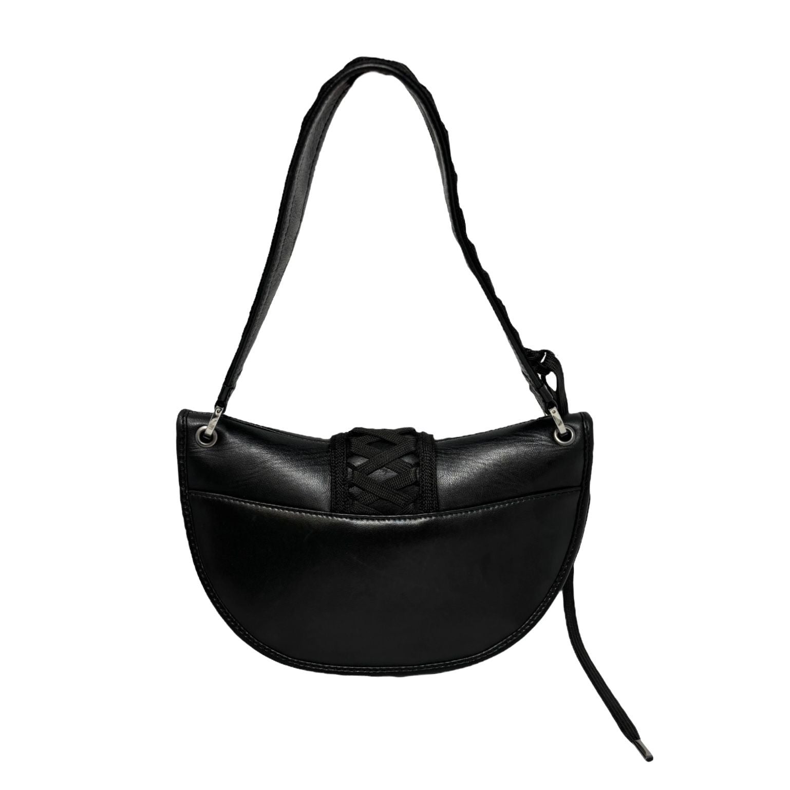 Dior Black Leather Corset Shoulder Bag