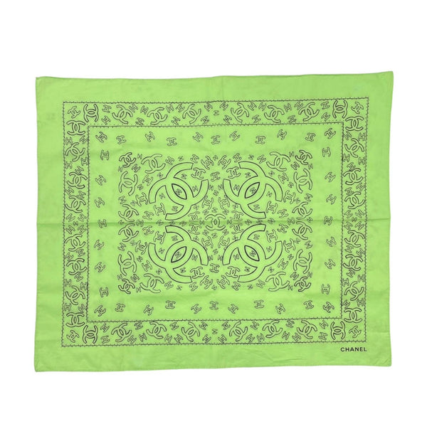 Chanel Lime Green Bandana