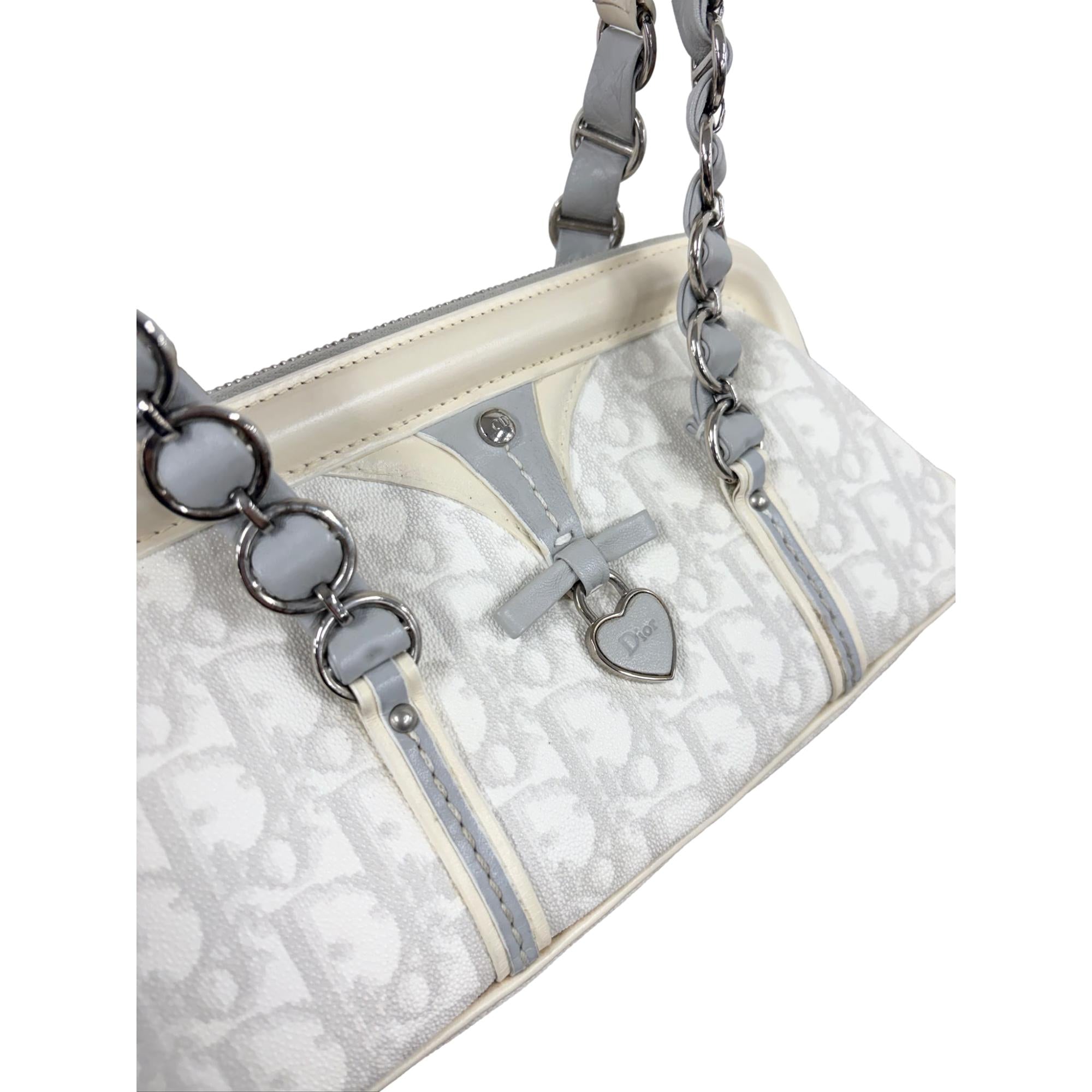Dior White Romantique Small Shoulder Bag