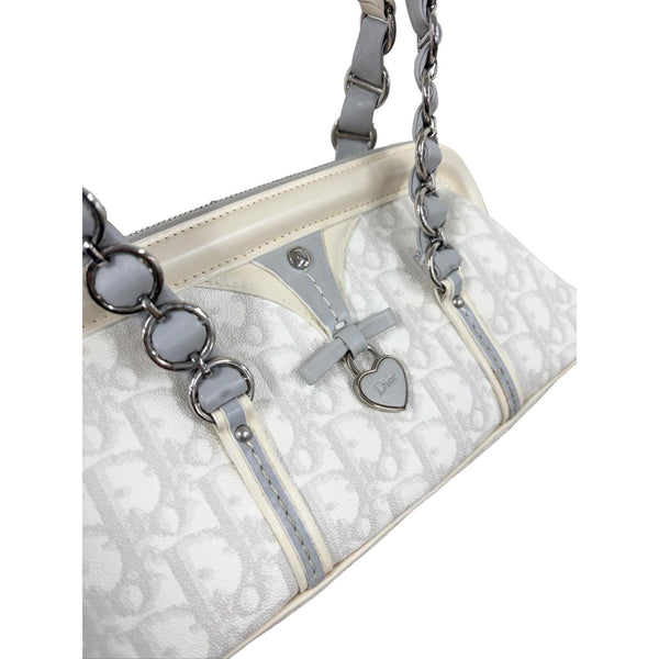 Dior White Romantique Small Shoulder Bag