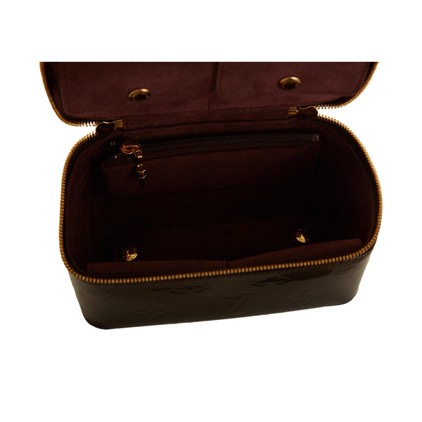Louis Vuitton Burgundy Monogram Vernis Mini Vanity