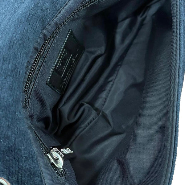 Chanel Dark Navy Terry Shoulder Bag