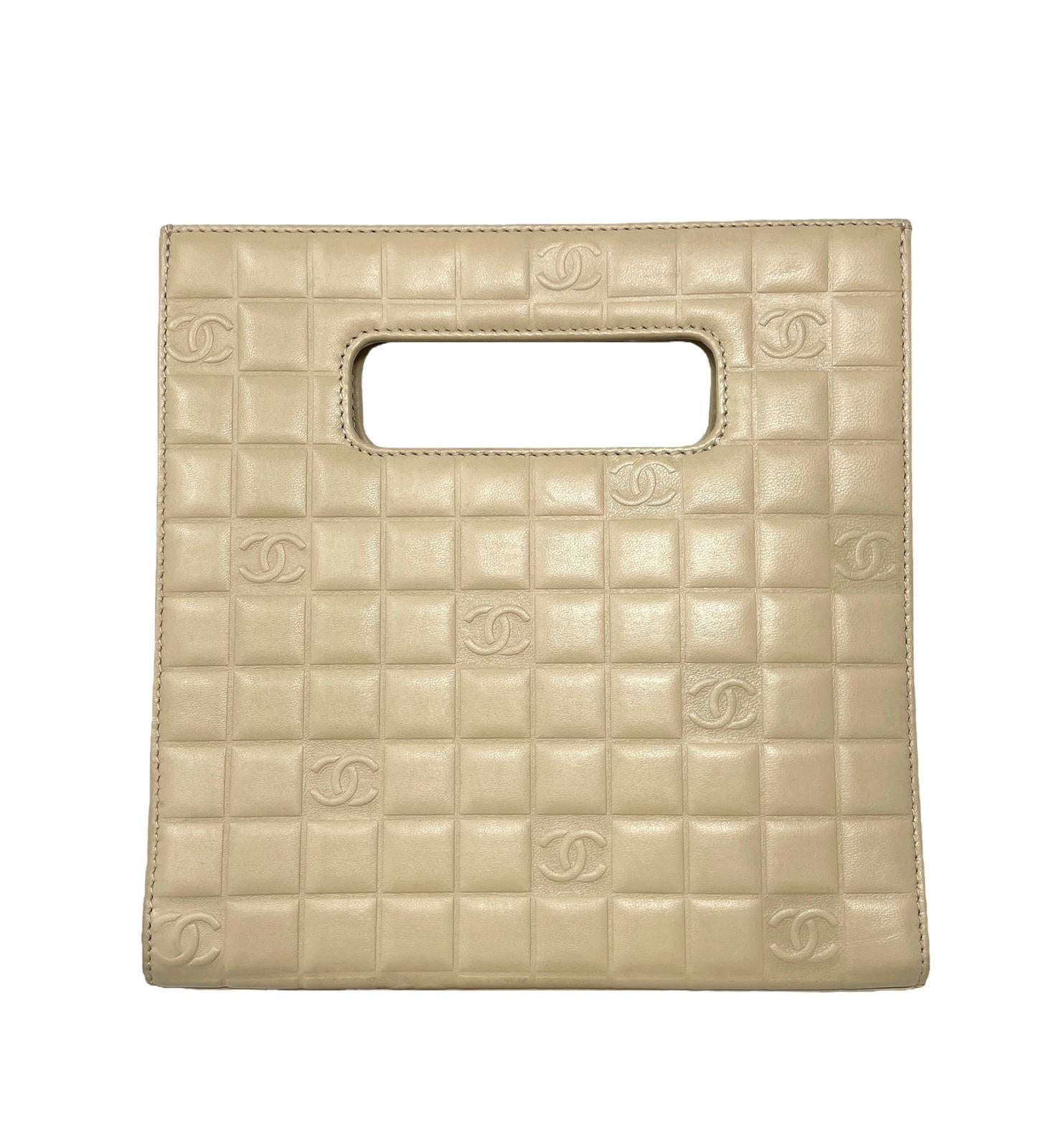 Chanel Tan Top Handle 2-way Bag