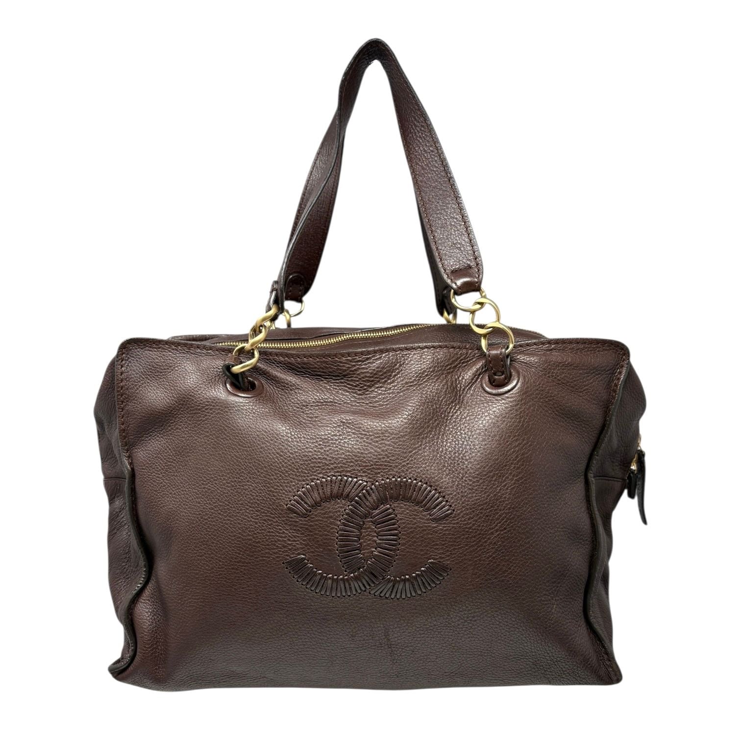 Chanel Brown Oversized Shoulder Bag