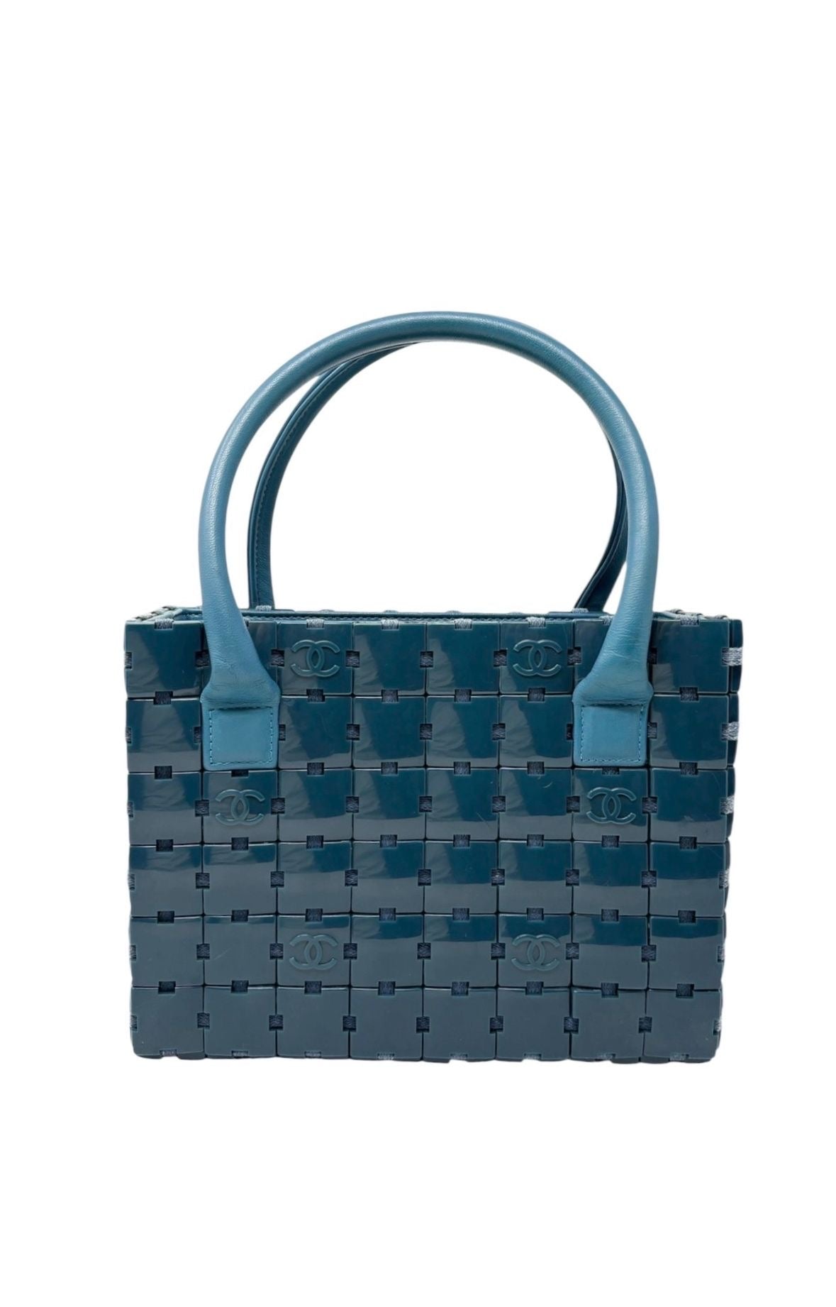 Chanel Blue Logo Puzzle Bag