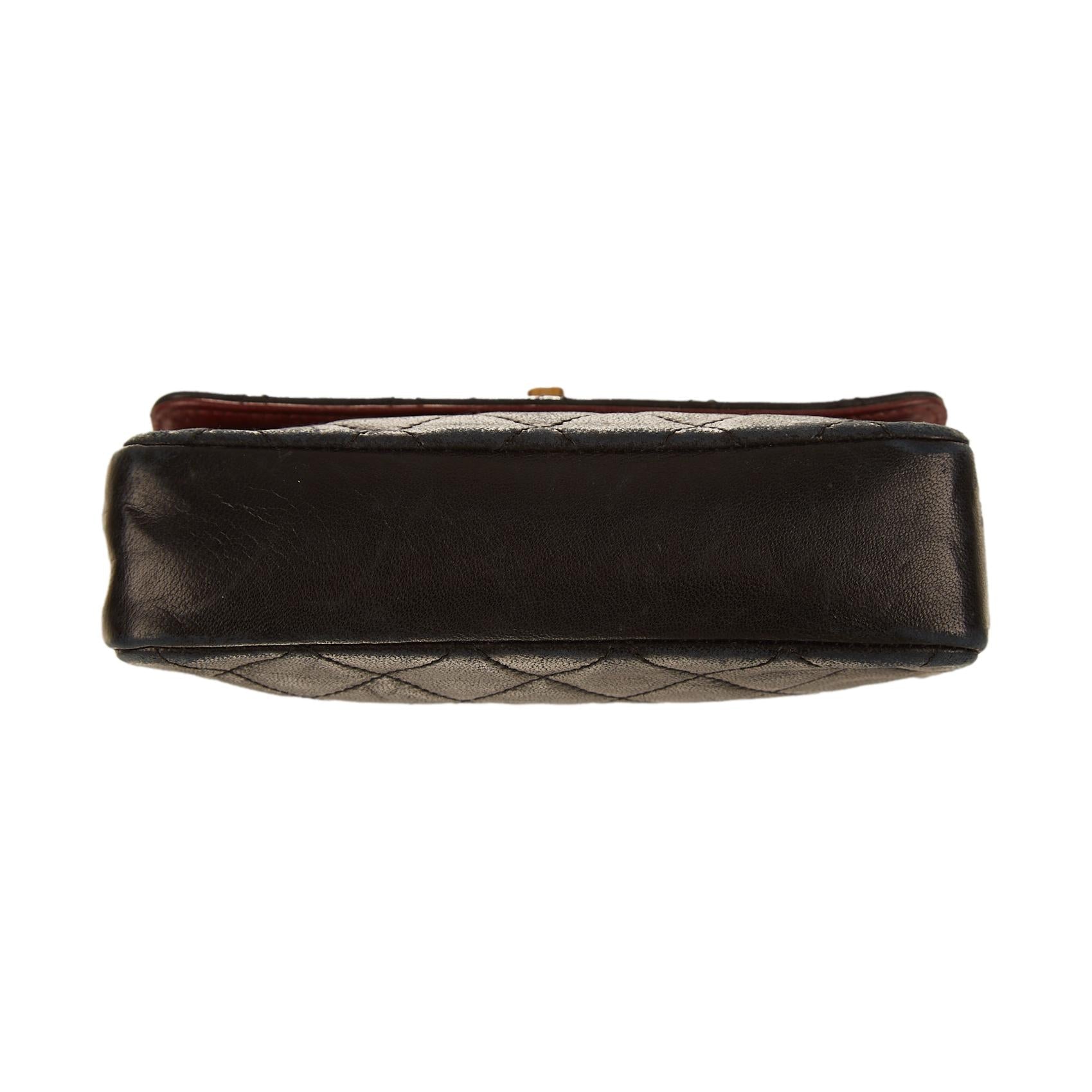 Chanel Black Mini Turnlock Flap Bag