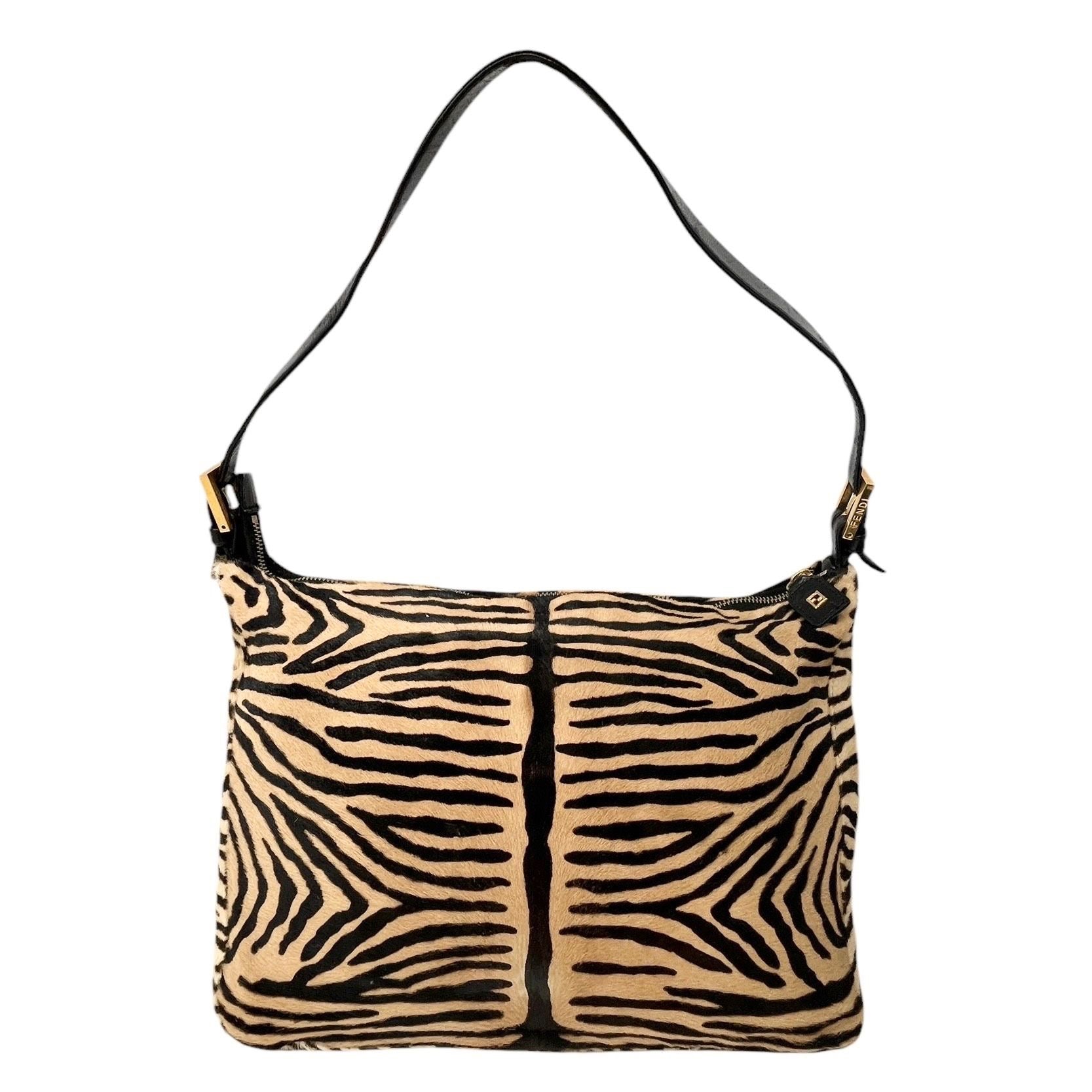 Fendi Tiger Calf Hair Baguette Bag