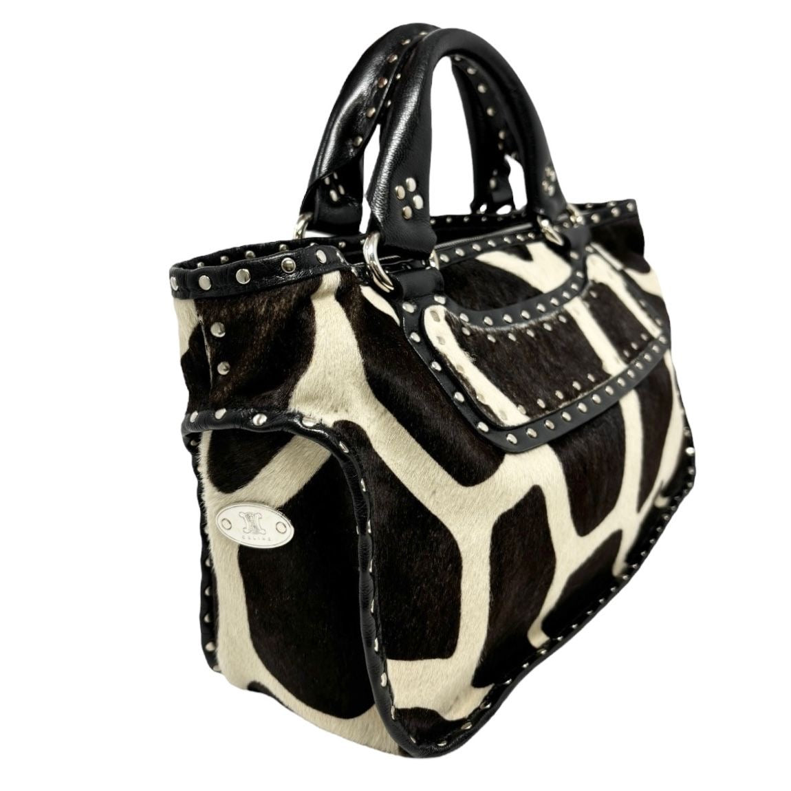 Celine Calf Hair Giraffe Top Handle Bag