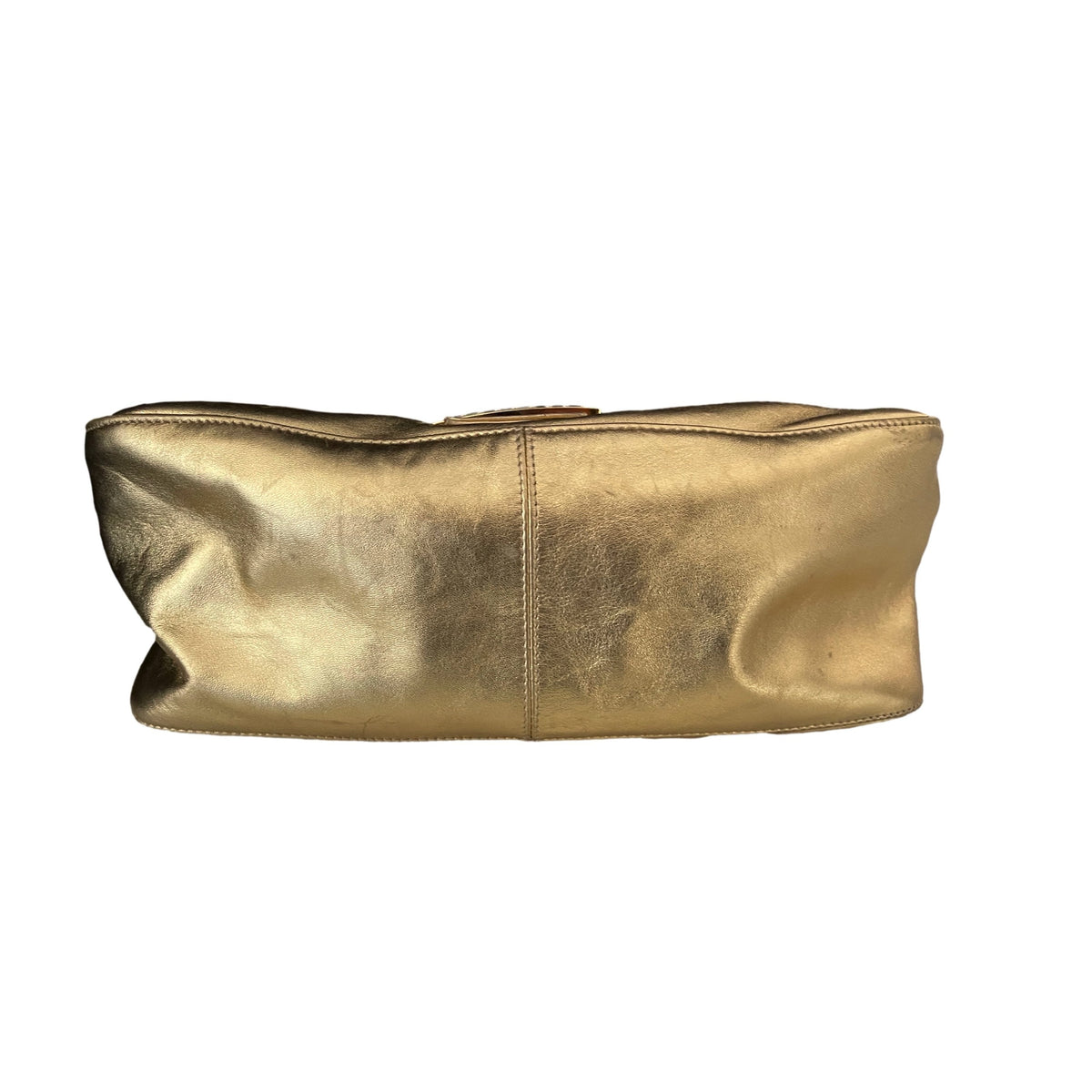 Fendi Gold Rhinestone Mama Baguette