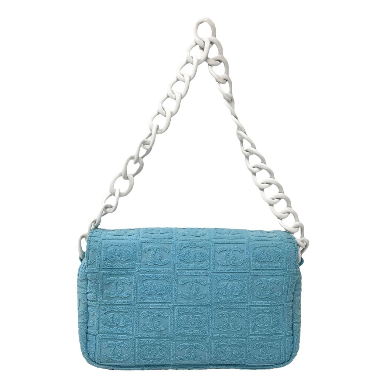 Chanel Baby Blue Terry Shoulder Bag