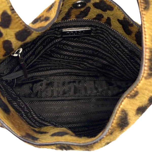 Prada Cheetah Calf-hair Shoulder Bag