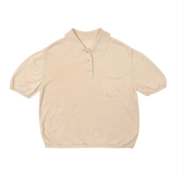 Chanel Ivory Logo Polo