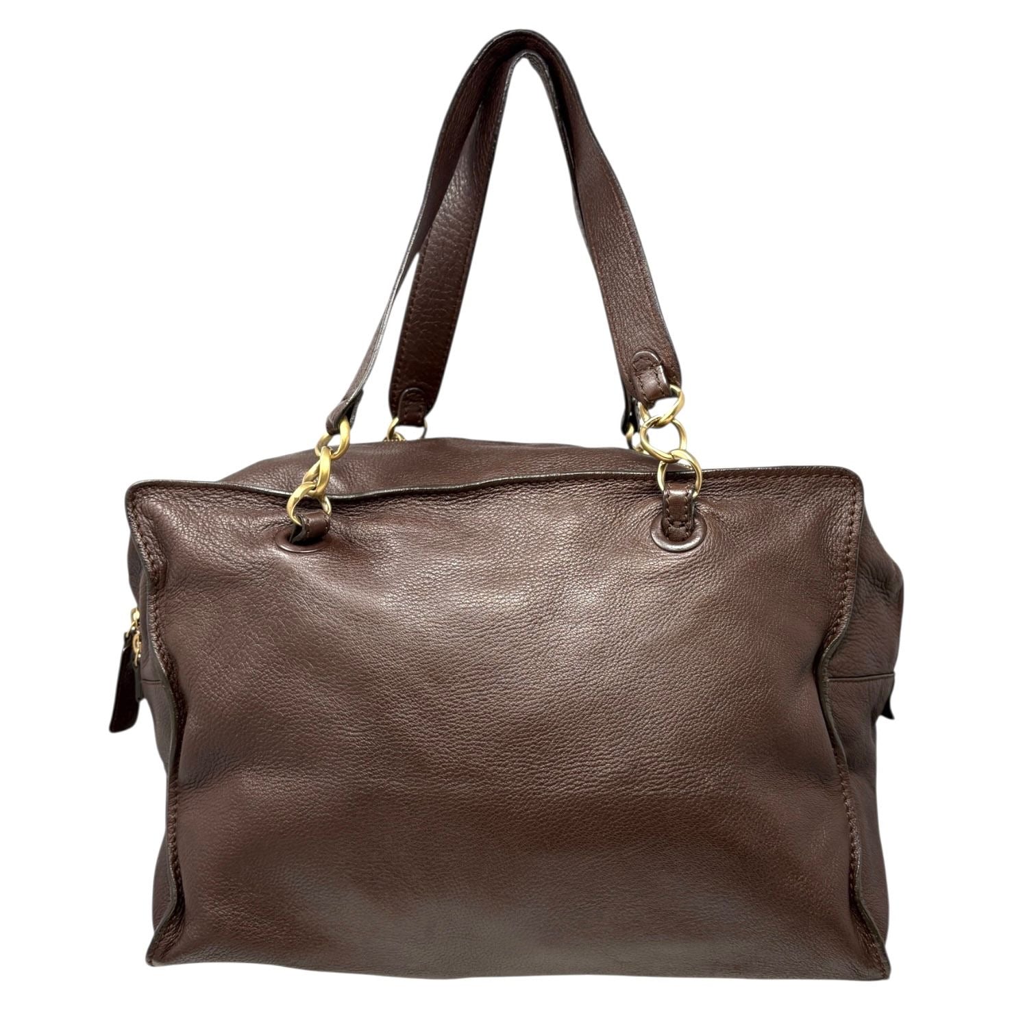 Chanel Brown Oversized Shoulder Bag
