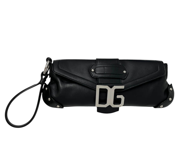 Dolce & Gabbana Black Leather Clutch
