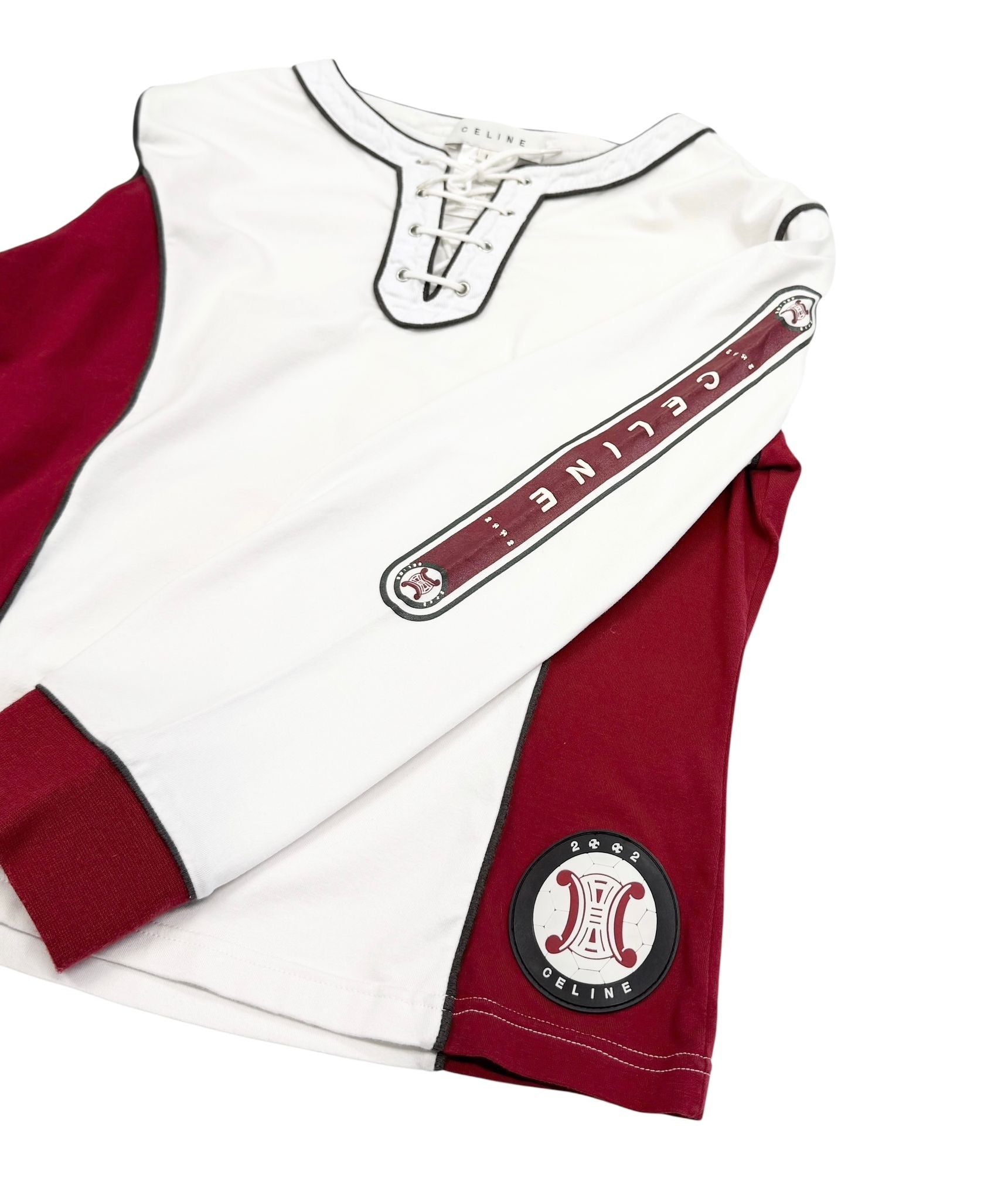 Celine White + Red Lace Up World Cup Top – Treasures of NYC