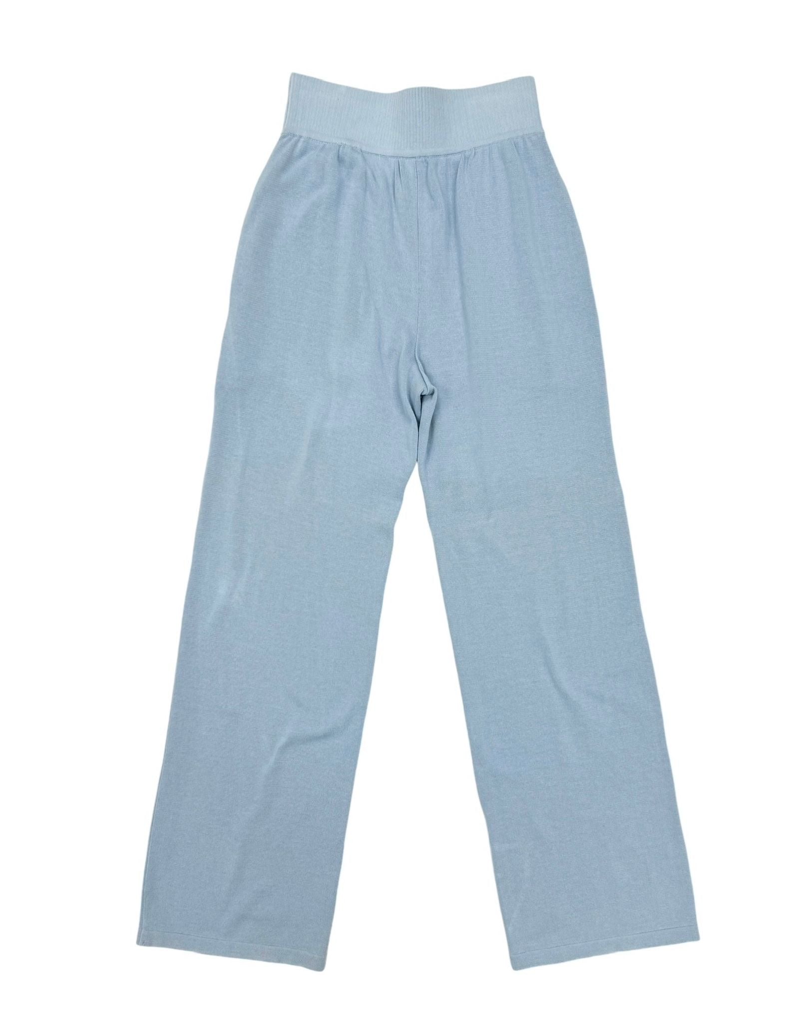 Chanel Baby Blue Logo Sweatpants