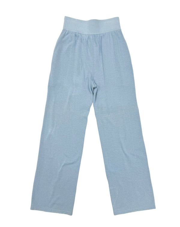 Chanel Baby Blue Logo Sweatpants