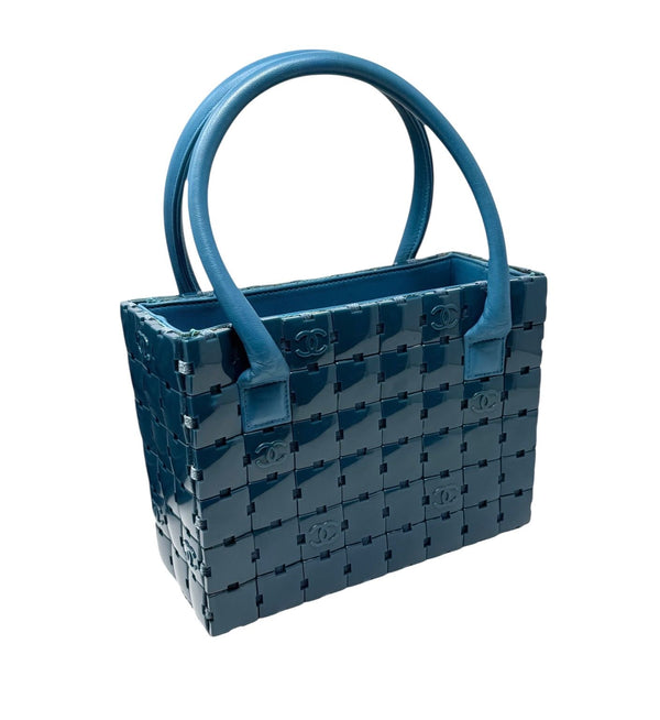 Chanel Blue Logo Puzzle Bag