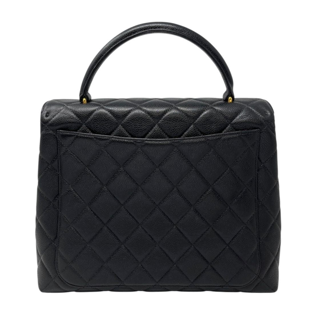 Chanel Black Caviar Top Handle Bag