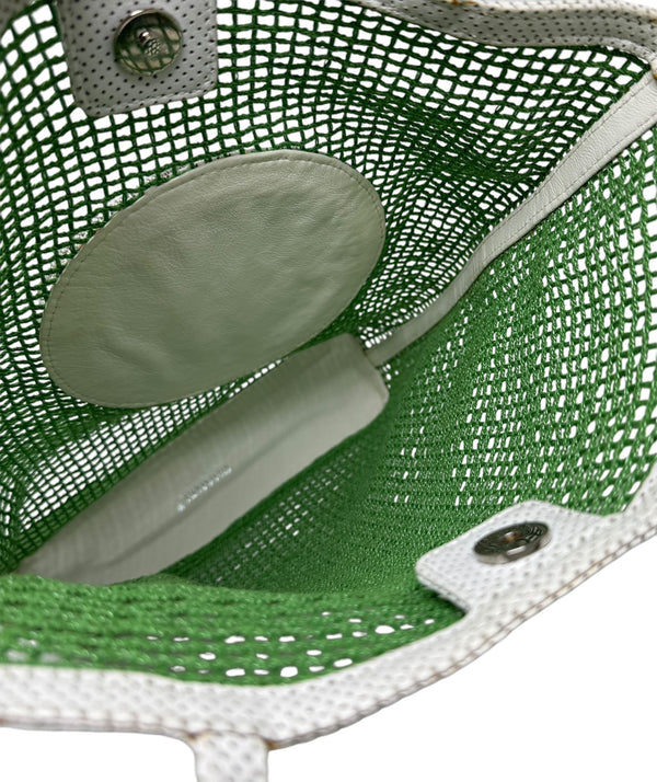 Chanel Green Mesh Tennis Bag