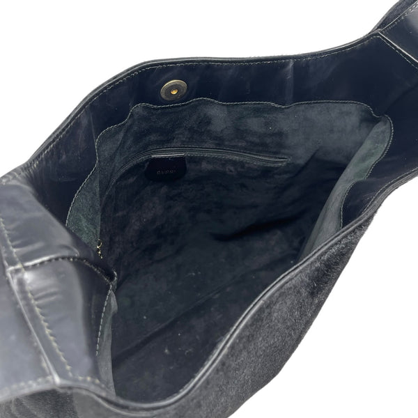 Gucci x Tom Ford Black Pony Hair Jumbo Bag