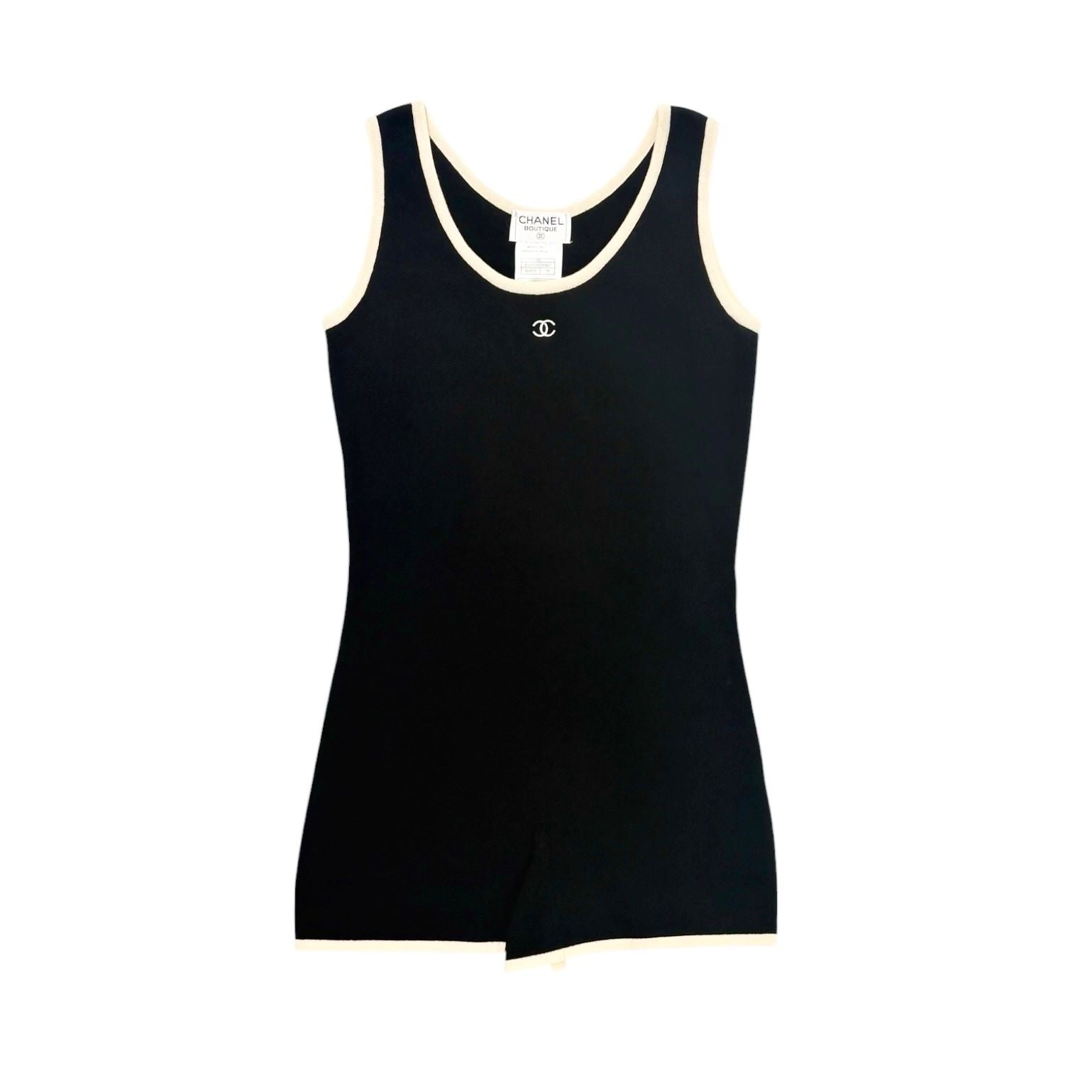 Chanel Black Logo Romper
