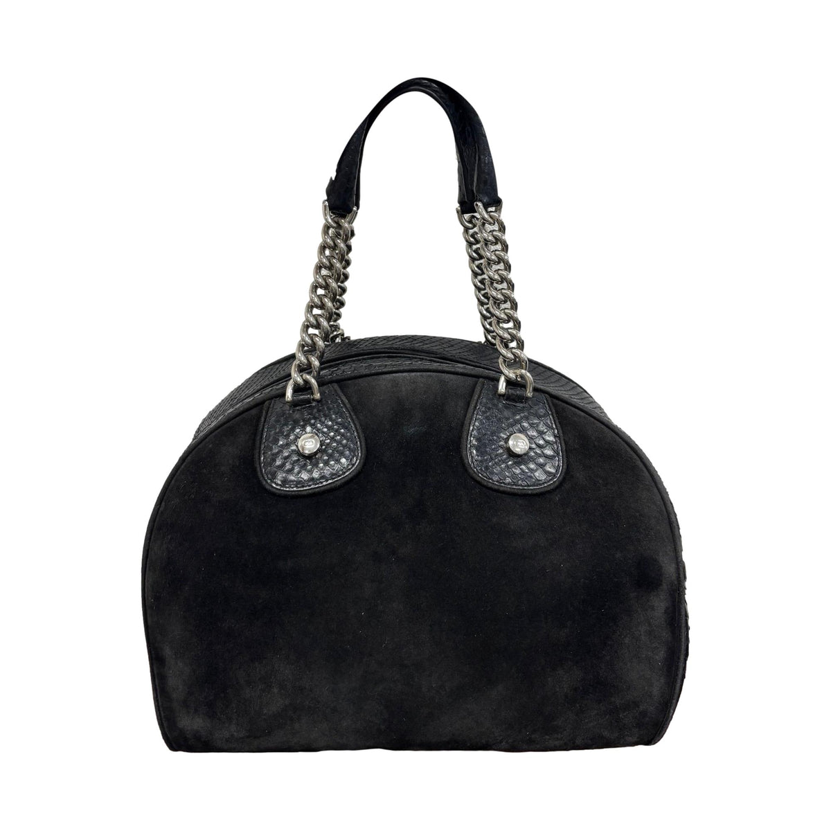 Dior Black Suede Gambler Bag