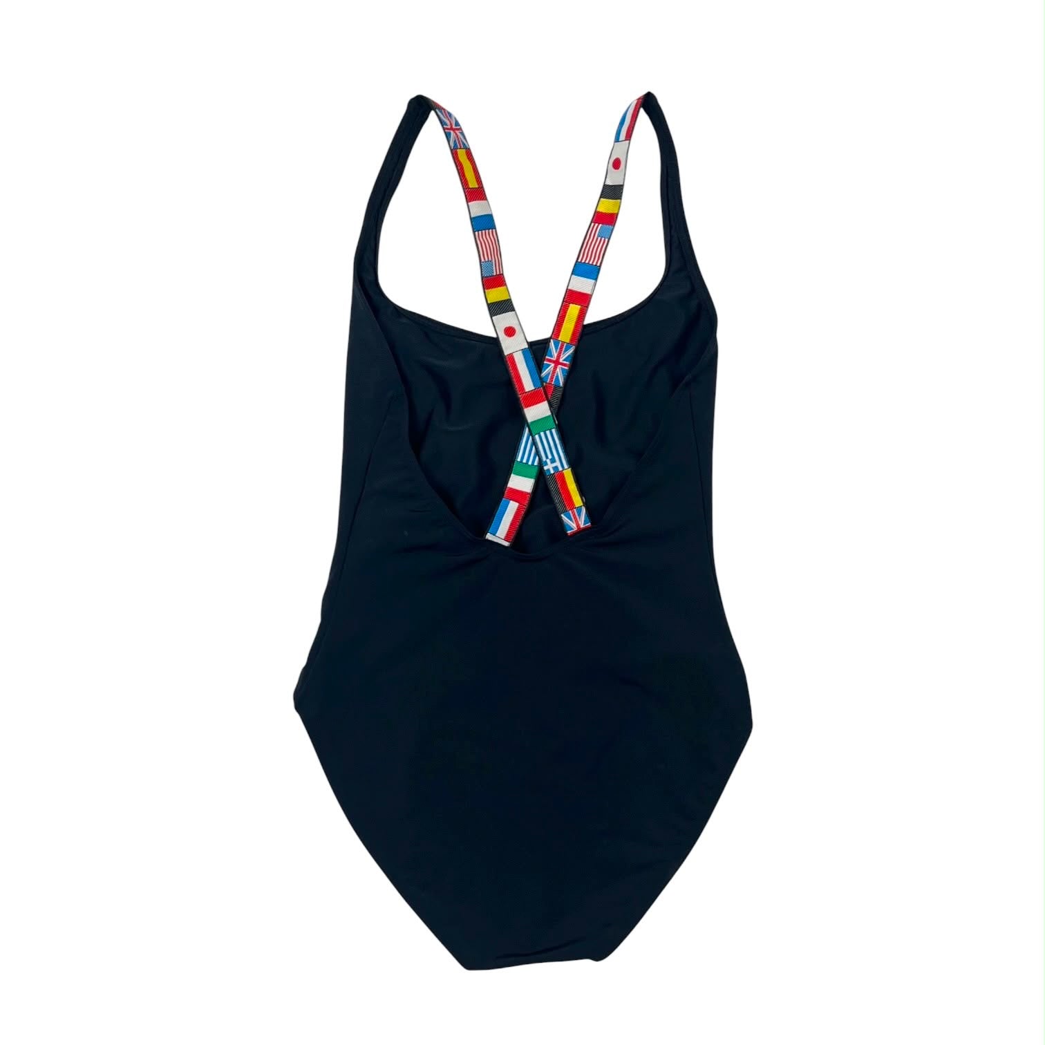 Chanel Black Embroidered Jumbo Logo One Piece