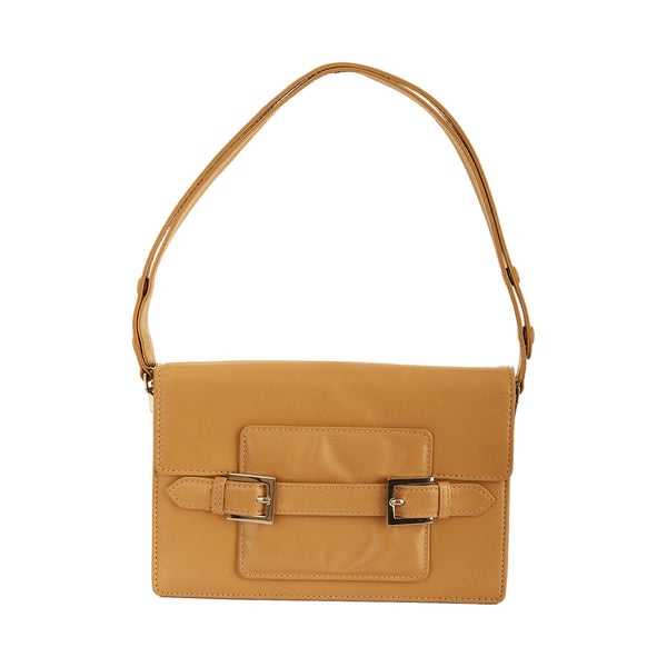 Fendi Tan Buckle Shoulder Bag