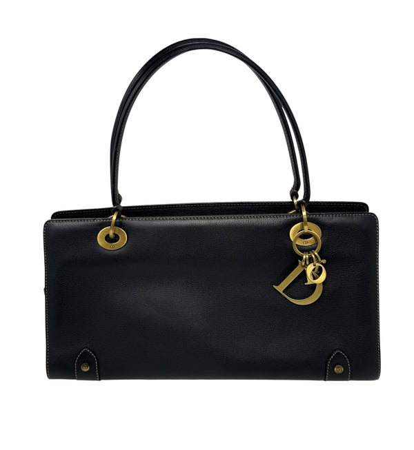 Dior Black Logo Shoulder Bag