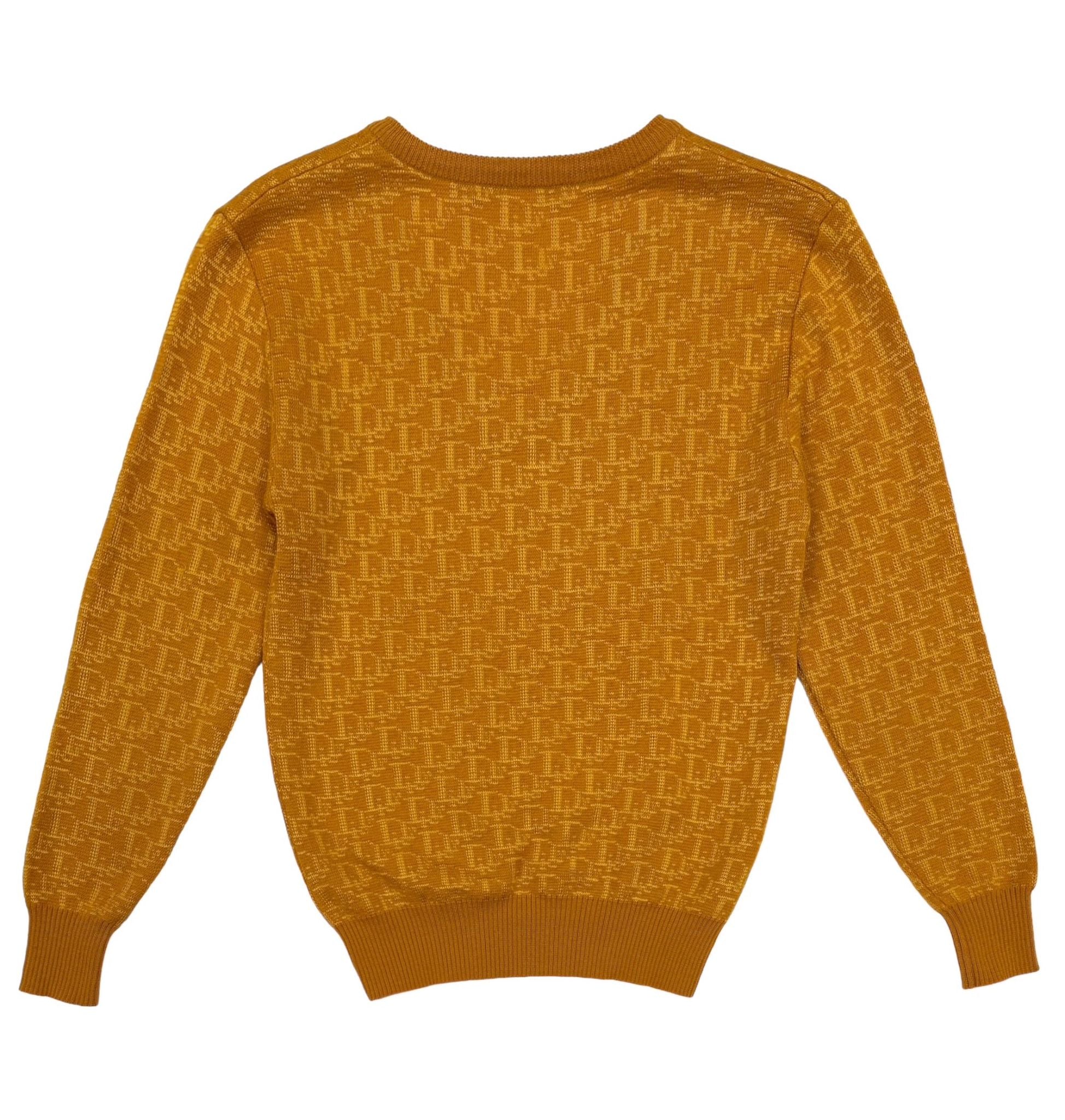 Louis Vuitton Ribbed Knit Crop Top Mustard. Size M0