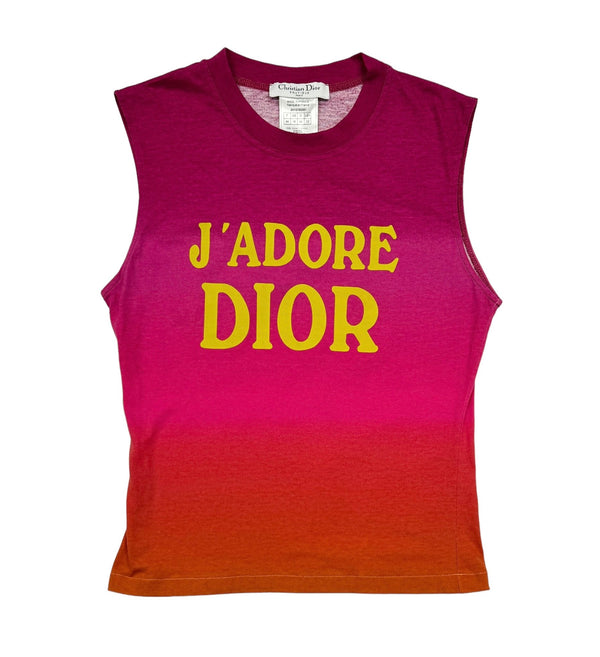 J'Adore Dior Pink + Orange Ombre Tank