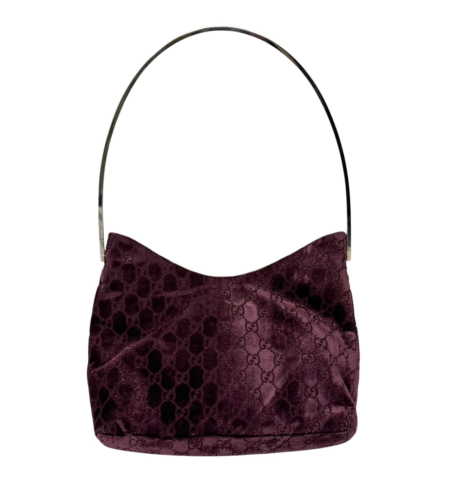 Gucci Purple Velvet Shoulder Bag – Treasures of NYC