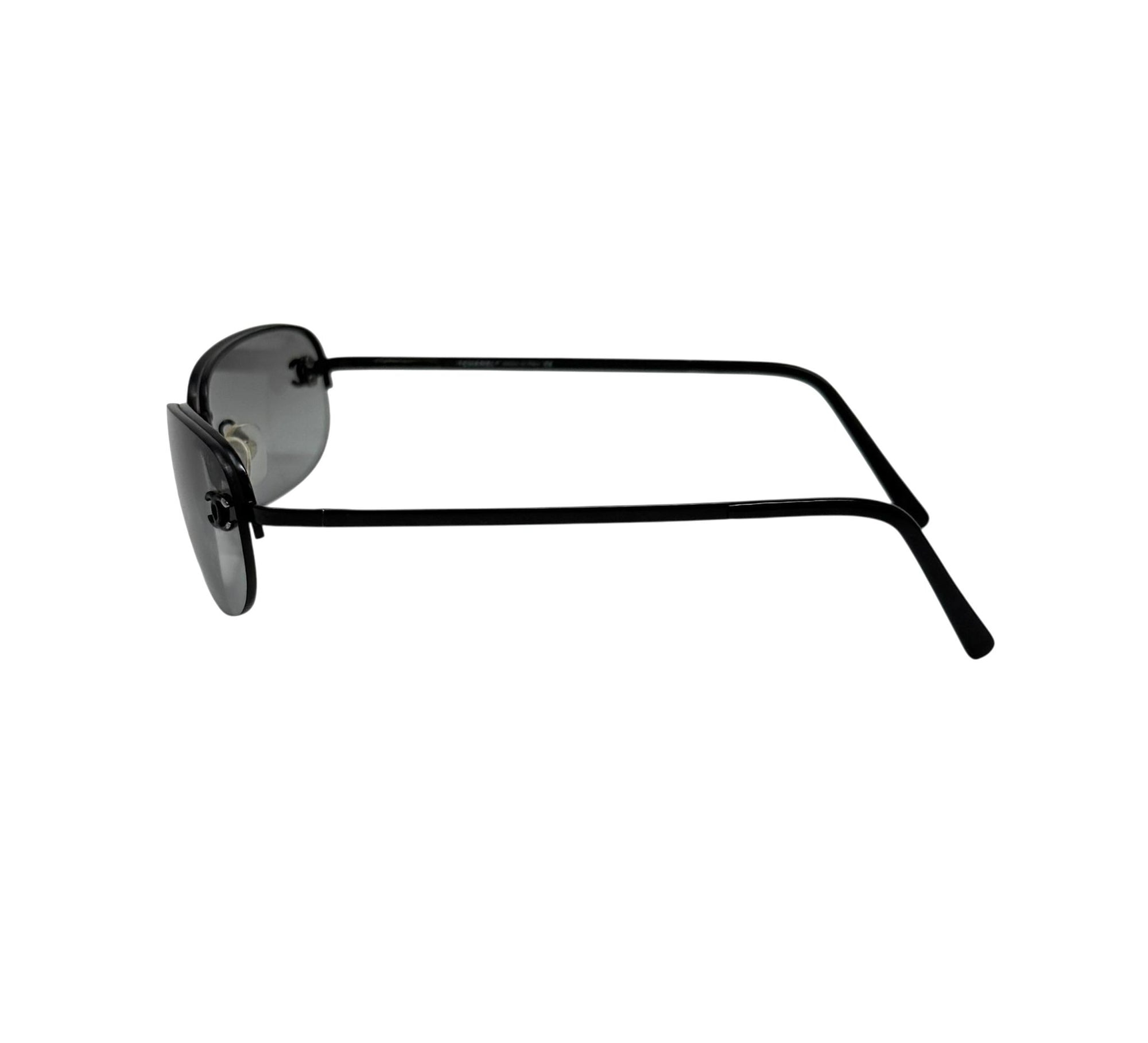 Chanel Dark Smoke Mini Rimless Sunglasses