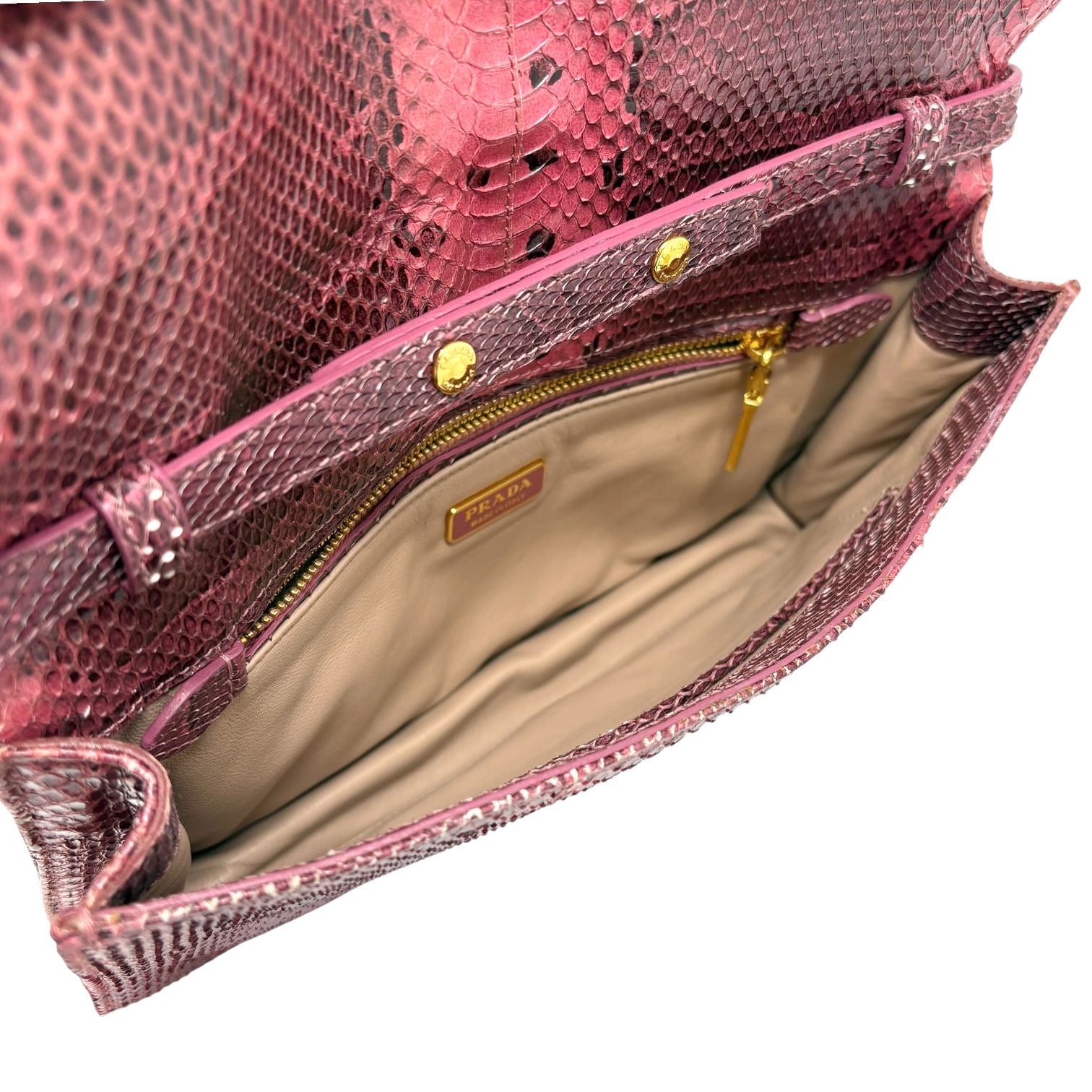 Prada Pink Snakeskin Mini Bag