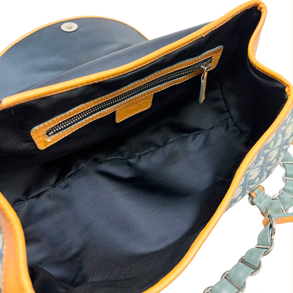 Dior Blue Heart Logo Shoulder Bag