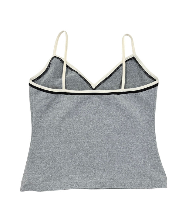 Chanel Grey Logo Tank Top