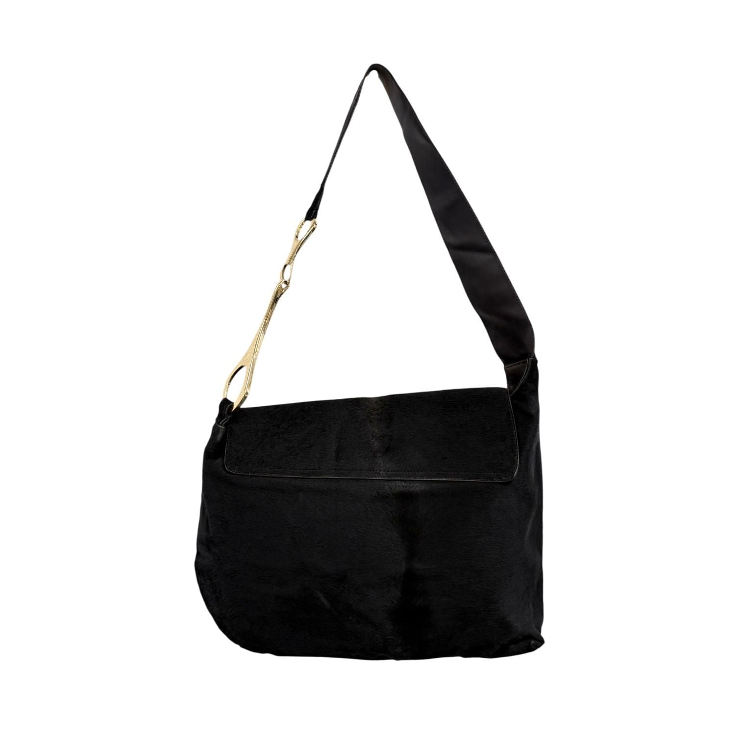 Gucci x Tom Ford Dark Brown Pony Hair Bag