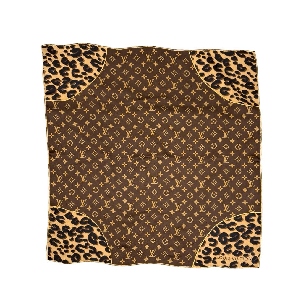 Louis Vuitton Cheetah Monogram Scarf