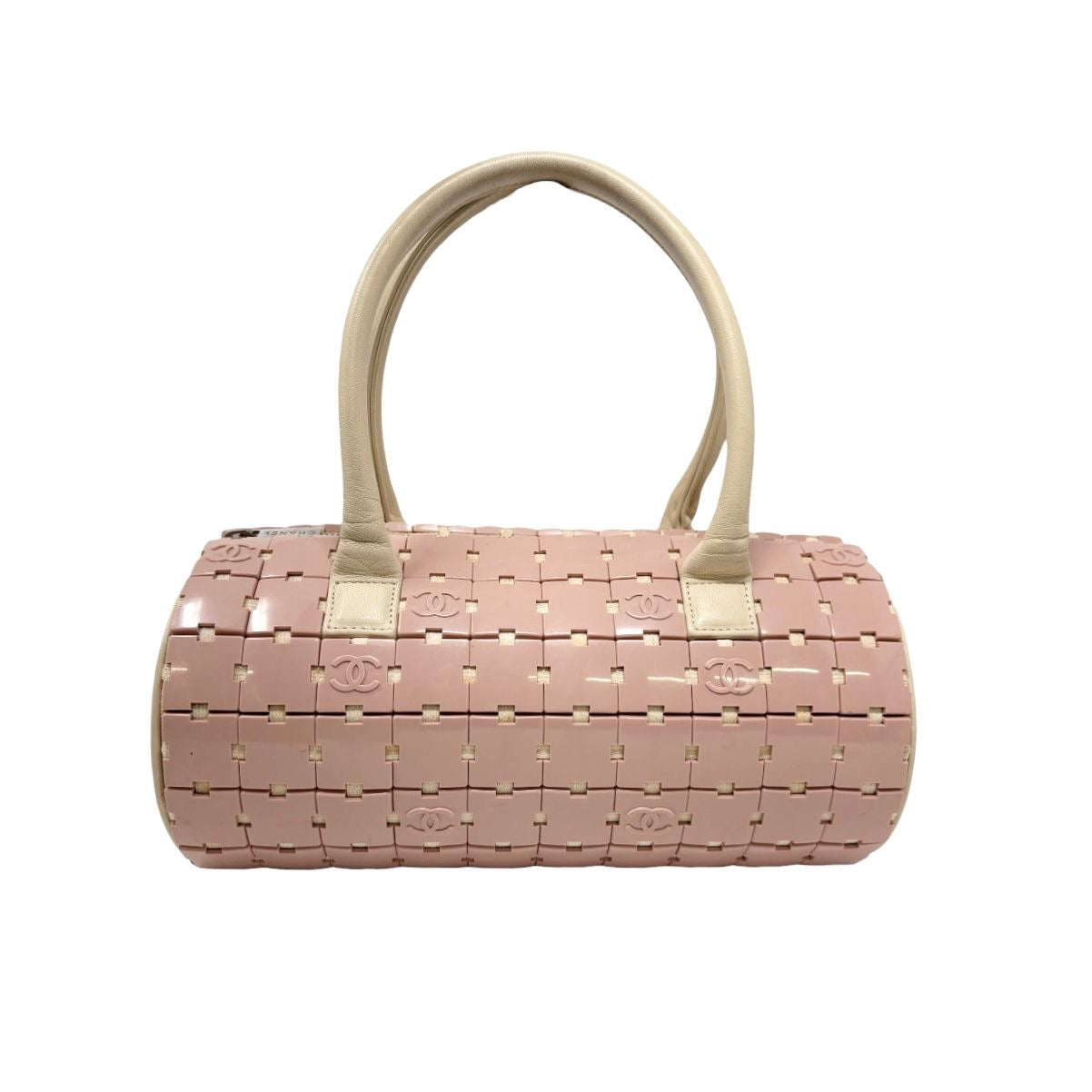 Chanel Pink Logo Cylinder Shoulder Bag