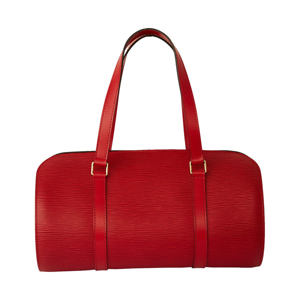 Louis Vuitton Red Epi Cylinder Bag Set