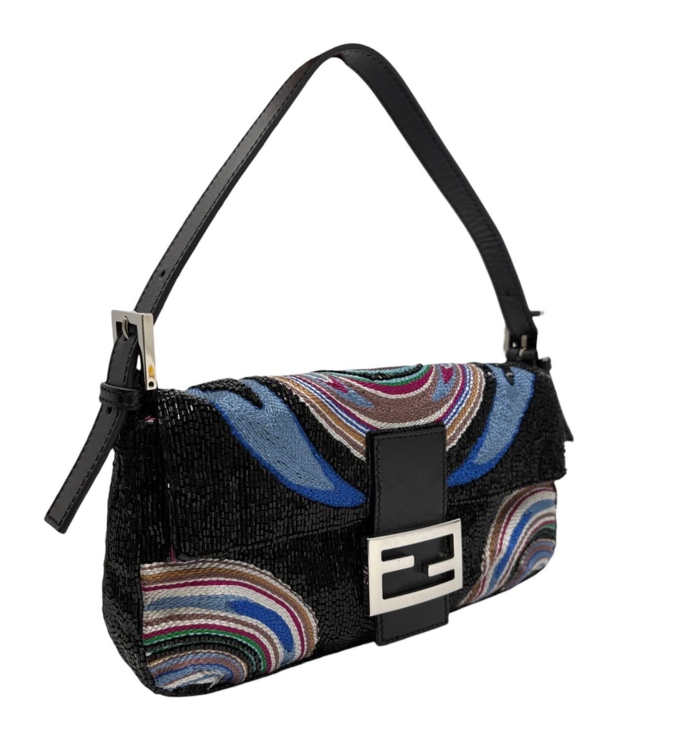 Fendi Multicolor Beaded Baguette