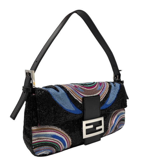 Fendi Multicolor Beaded Baguette